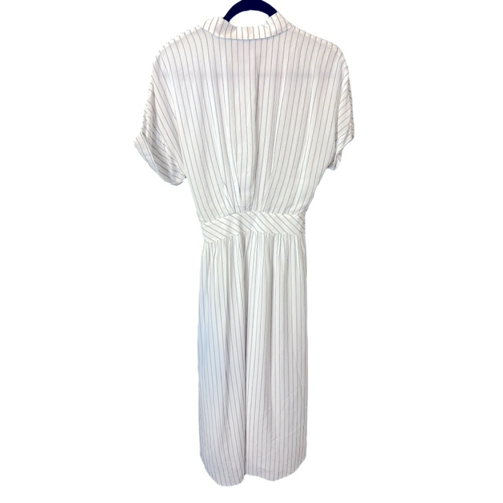 NWT Joie Chellie Pinstriped Midi Shirt Dress Small Classic Beauty - Picture 6 of 9